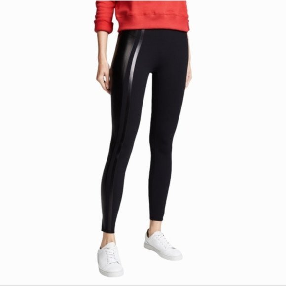 Spanx Glossy Side Stripe Leggings - Picture 2 of 7